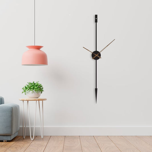 Zik Impex Arrow Shape Wall Clock for Living Room, Bedroom, Office, Study Room- Minimalist Clock