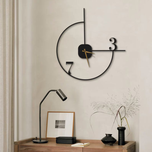Zik Impex Minimalist Wall Clock, Oversized Silent Modern Wall Clock, Unique Wall Clock, Clock for Wall, Large Wall Clock
