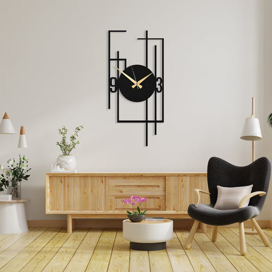 Zik Impex Rectangular Vertical Wall Clock for Living Room, Bedroom, Office, Studyroom & Gifting Porpose